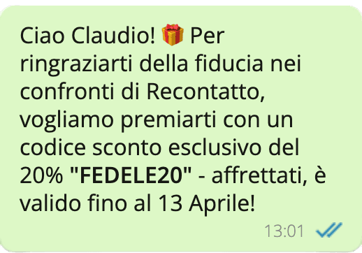 Riattivazione clienti inattivi